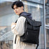 Trendy: Leather Casual Multilayer Storage Backpack