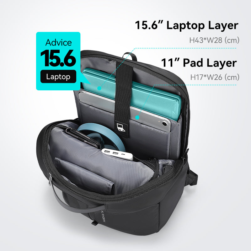 Sienet: Leather membrane material waterproof scratch-resistant high capacity Backpacks