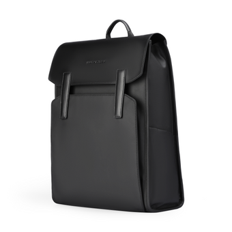MUKE III: School Style Classic Business Work Black Oxford Backpack