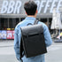 MUKE III: School Style Classic Business Work Black Oxford Backpack