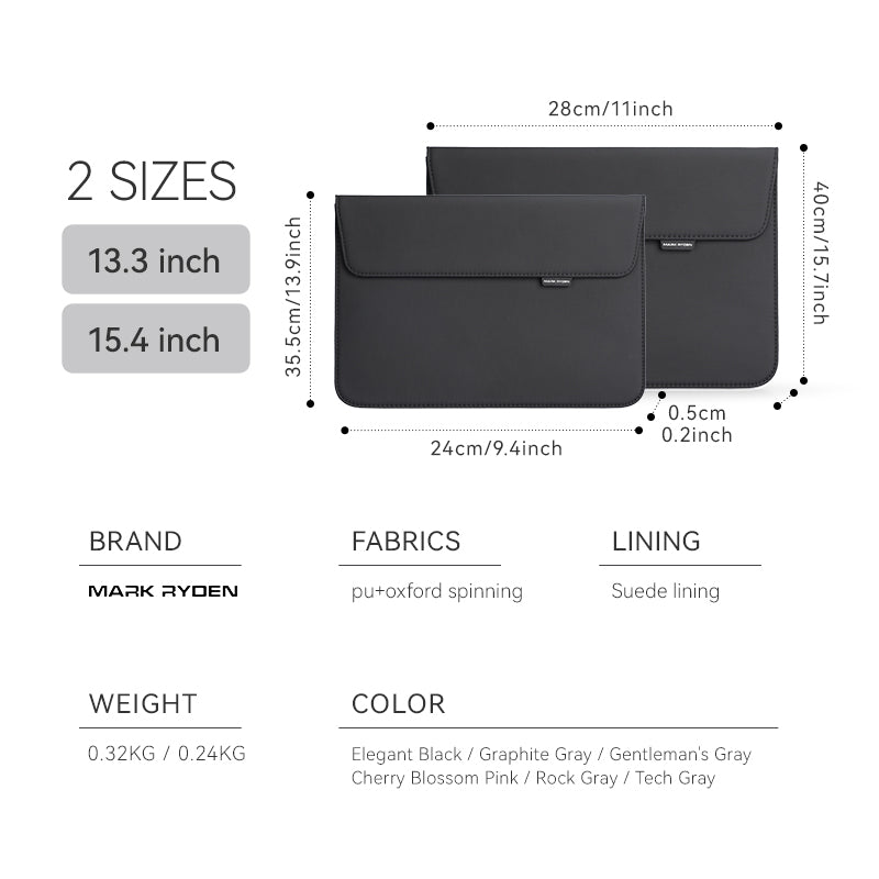 Sheer Professionals Stylish Modern Slim Laptop Bag 13.3 -15.4 inch