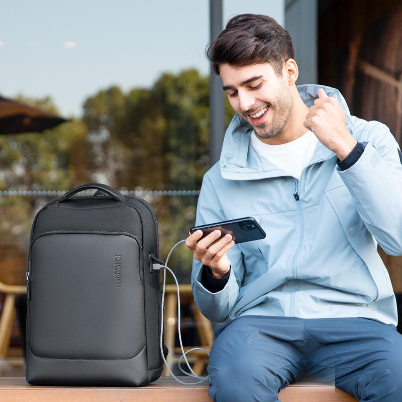LeatherLux: The Premium Multi-Feature Backpack