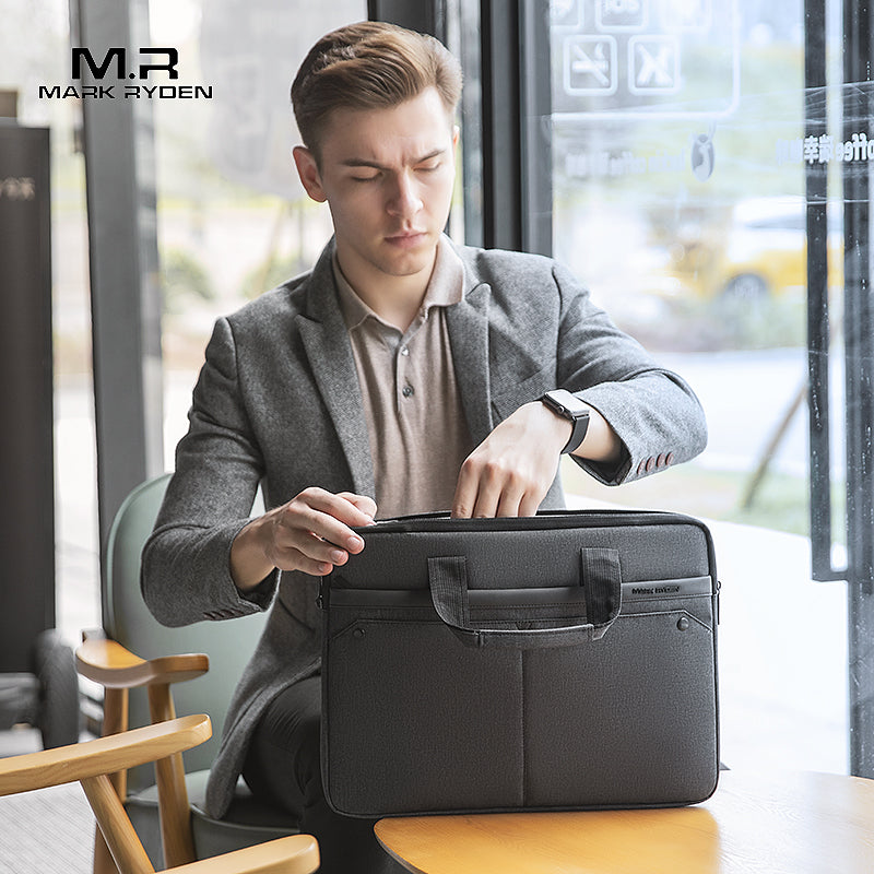 Classic III: MarkRyden Lighter and Thinner Tech Commuter Computer Briefcase 15.6 inch