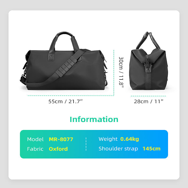 JourneyLite: Lightweight, Spacious Oxford Travel Bag