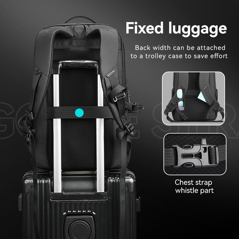 Sienet: Leather membrane material waterproof scratch-resistant high capacity Backpacks