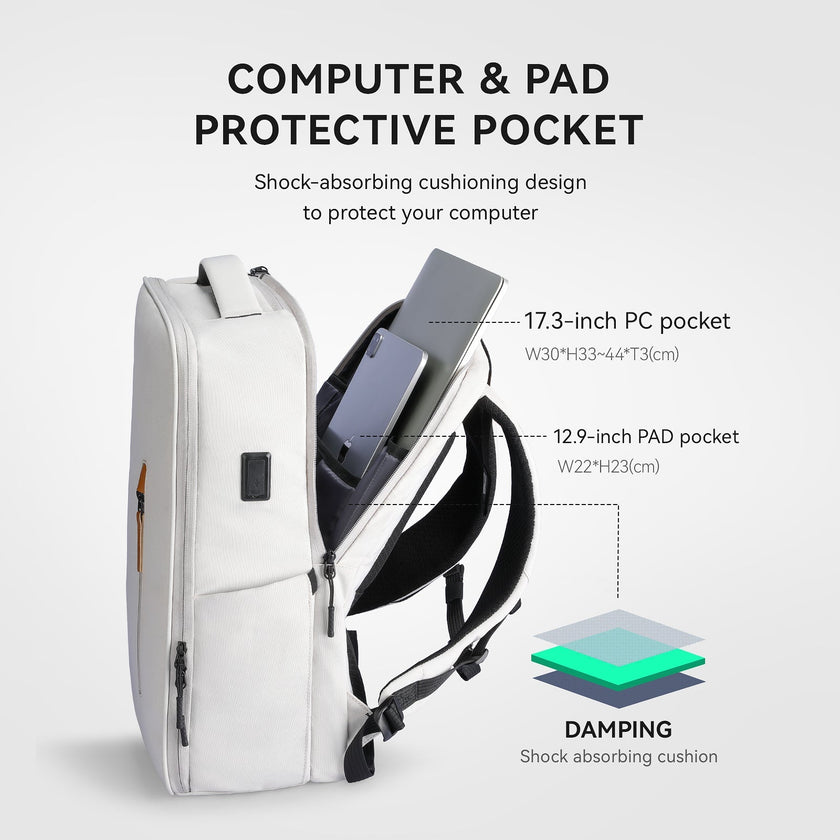 Urbanity: City Commuter Oxford USB Port 17.3 inch Laptop Backpack